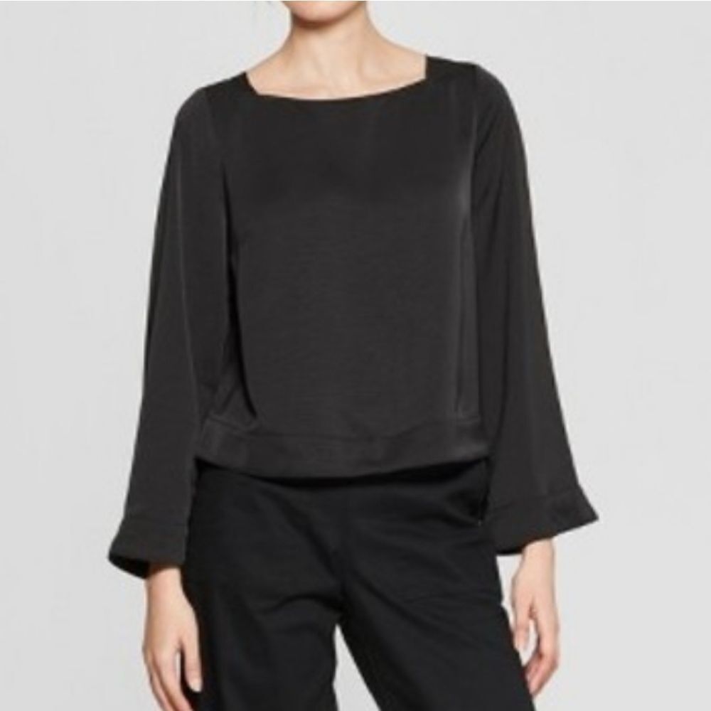 Prologue Square Neck Long Sleeve Blouse